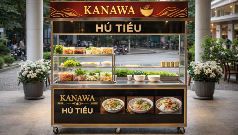 Xe bán hủ tiếu kanawa